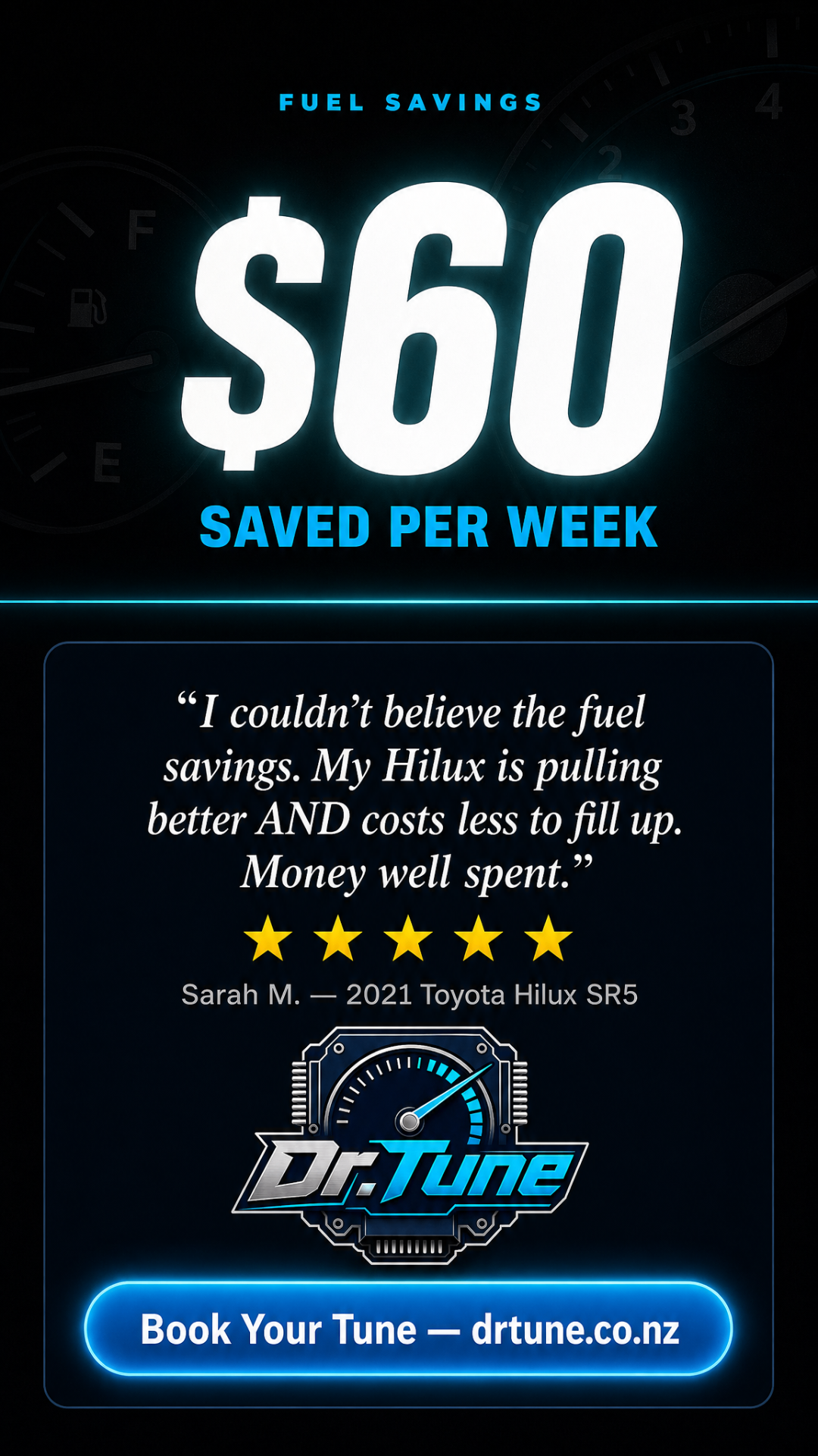Sarah M. — 2021 Toyota Hilux SR5, $60 saved per week